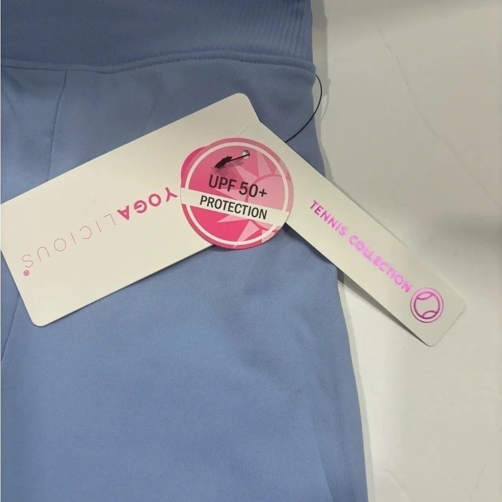 YOGALICIOUS Tennis Collection Nudetech Rib And Tonic Skort Women’s Size L NWT - Picture 5 of 9
